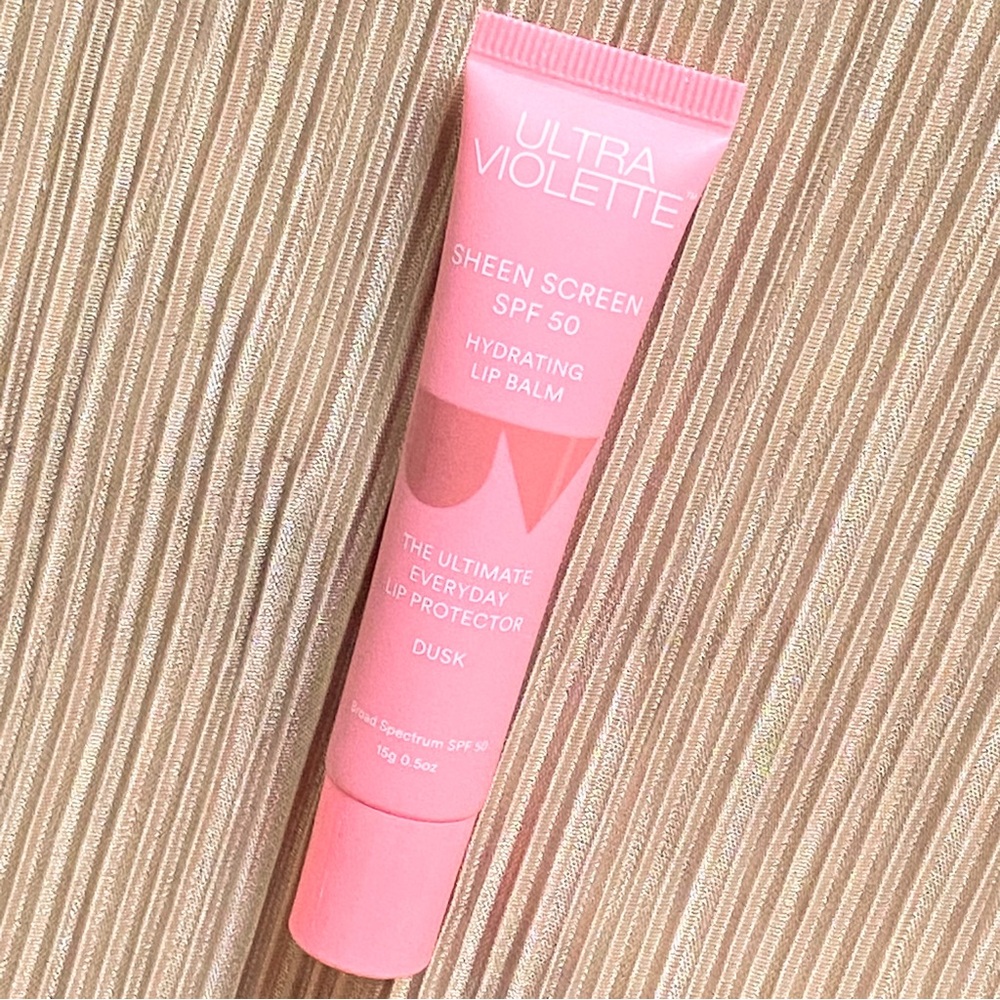 ULTRA VIOLETTE Sheen Screen SPF 50Hydrating Lip Balm Dusk Full Size 15g